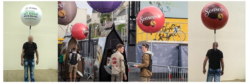 Ballon sac à dos